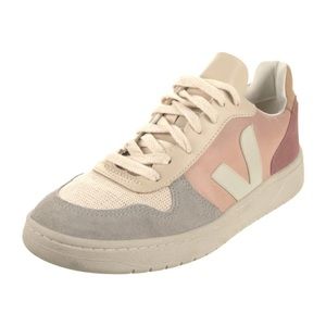Veja Suede Colorblock Pattern Sneakers